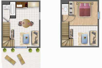 1-bed lot plan example